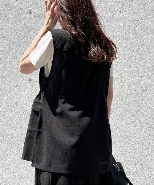 one way(ワンウェイ)の「ミリタリーシャツベスト/セットアップ対応(ベスト・レディース・ライトブルー/ブラック/ダークグリーン・FREE)」の22枚目の写真