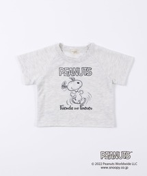 trois lapins kp（トロワラパンケーピー）の「【WEB限定カラーあり】PEANUTS ミニ裏毛半袖トレーナー(100～130cm)（Tシャツ/カットソー）」