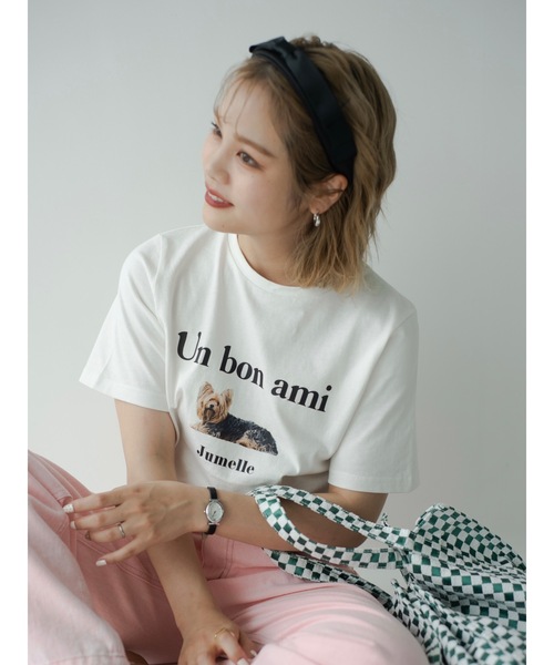 jumelle（ジュメロ）の「DOGプリントT（Tシャツ/カットソー・レディース・ホワイト・FREE）」の19枚目の写真