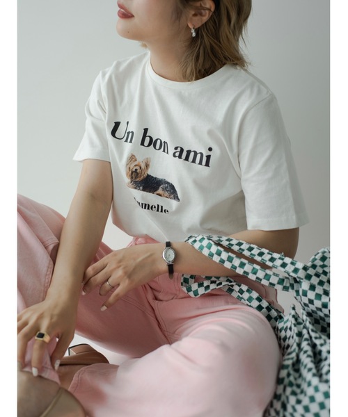 jumelle（ジュメロ）の「DOGプリントT（Tシャツ/カットソー・レディース・ホワイト・FREE）」の15枚目の写真