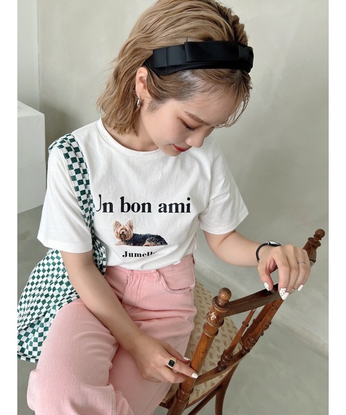 jumelle（ジュメロ）の「DOGプリントT（Tシャツ/カットソー・レディース・ホワイト・FREE）」の21枚目の写真