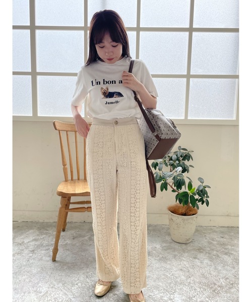 jumelle（ジュメロ）の「DOGプリントT（Tシャツ/カットソー・レディース・ホワイト・FREE）」の7枚目の写真