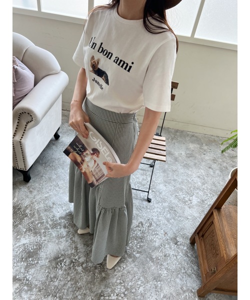 jumelle（ジュメロ）の「DOGプリントT（Tシャツ/カットソー・レディース・ホワイト・FREE）」の10枚目の写真