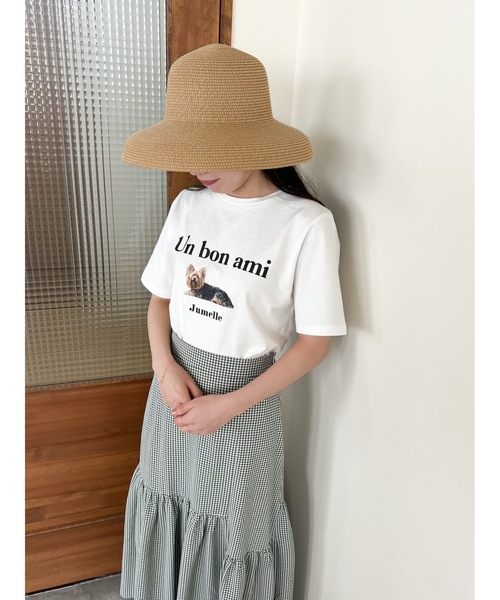 jumelle（ジュメロ）の「DOGプリントT（Tシャツ/カットソー・レディース・ホワイト・FREE）」の2枚目の写真