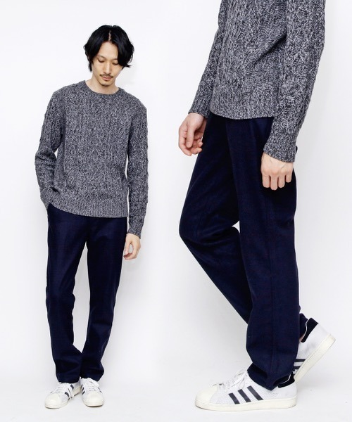 hardcover(ハードカバー)の「hardcover/ウールテーパードパンツ(その他パンツ・レディース・ネイビー・MEDIUM)」の1枚目の写真