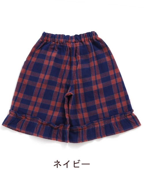 RAGMART(ラグマート)の「チェックキュロットパンツ(スカート・キッズ・ネイビー/オレンジ・80cm/90cm/95cm)」の11枚目の写真