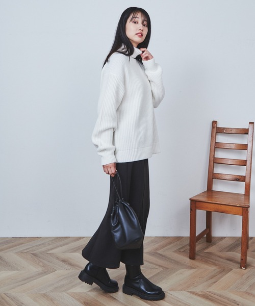 THE STANDARD（ザスタンダード）の「WEGO/タートルネックプルオーバーニット（ニット/セーター・メンズ・ブラック/ホワイト/ブルー・MEDIUM/LARGE）」の21枚目の写真