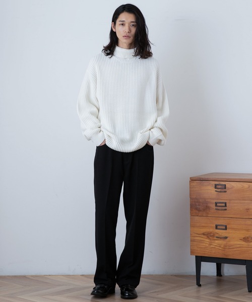 THE STANDARD（ザスタンダード）の「WEGO/タートルネックプルオーバーニット（ニット/セーター・メンズ・ブラック/ホワイト/ブルー・MEDIUM/LARGE）」の14枚目の写真