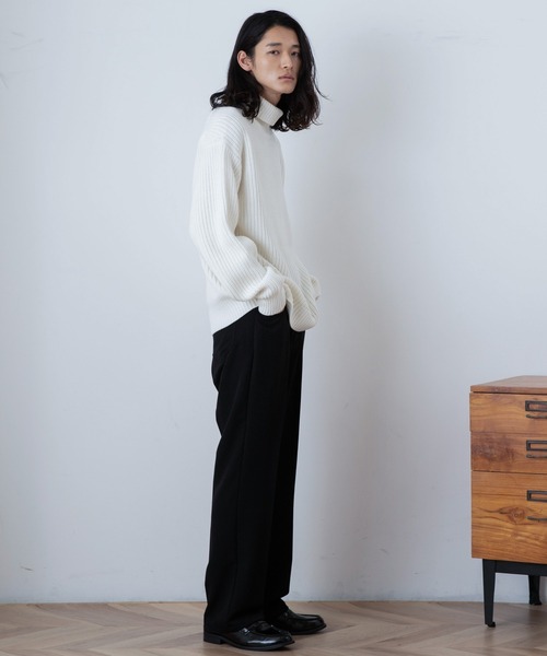 THE STANDARD（ザスタンダード）の「WEGO/タートルネックプルオーバーニット（ニット/セーター・メンズ・ブラック/ホワイト/ブルー・MEDIUM/LARGE）」の15枚目の写真