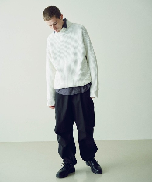 THE STANDARD（ザスタンダード）の「WEGO/タートルネックプルオーバーニット（ニット/セーター・メンズ・ブラック/ホワイト/ブルー・MEDIUM/LARGE）」の4枚目の写真