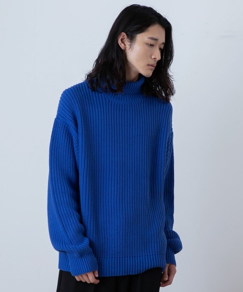 THE STANDARD（ザスタンダード）の「WEGO/タートルネックプルオーバーニット（ニット/セーター・メンズ・ブラック/ホワイト/ブルー・MEDIUM/LARGE）」の7枚目の写真