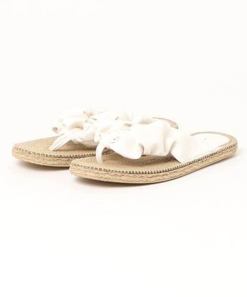 KOBE LETTUCE（コウベレタス）の「ギャザートングフラットサンダル[I2441]（サンダル・レディース・ホワイト/イエロー/グリーン/ブラック・LL/M/S/L）」の20枚目の写真