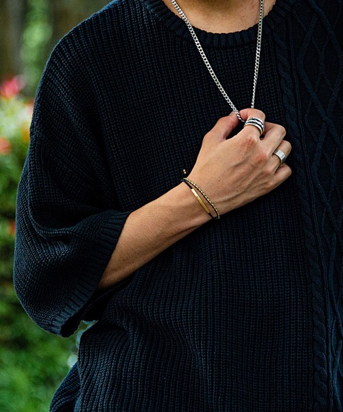 SILVER BULLET（シルバーバレット）の「『SILVER BULLET SELECT AC/シルバーバレットセレクト』プレート2連ブレスレット【+】（ブレスレット・メンズ・シルバー/ゴールド・FREE）」の13枚目の写真