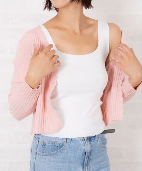 Loco Ocean(ロコオーシャン)の「スクエアネックリブタンクトップ(タンクトップ・レディース・ブルー/Black/Beige/White・F)」の10枚目の写真