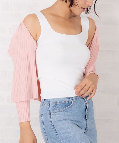 Loco Ocean(ロコオーシャン)の「スクエアネックリブタンクトップ(タンクトップ・レディース・ブルー/Black/Beige/White・F)」の18枚目の写真