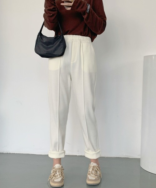Diosfront（ディオスフロント）の「美脚魅せ！センタープレスカットメルトンパンツ（その他パンツ・レディース・ブラック/ブラウン/アイボリー/ベージュ・M/S/L）」の20枚目の写真