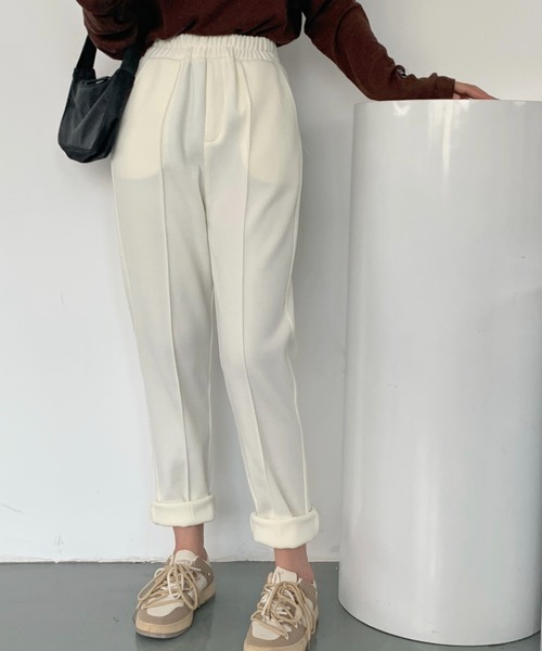 Diosfront（ディオスフロント）の「美脚魅せ！センタープレスカットメルトンパンツ（その他パンツ・レディース・ブラック/ブラウン/アイボリー/ベージュ・M/S/L）」の22枚目の写真