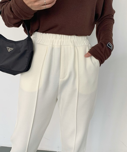 Diosfront（ディオスフロント）の「美脚魅せ！センタープレスカットメルトンパンツ（その他パンツ・レディース・ブラック/ブラウン/アイボリー/ベージュ・M/S/L）」の18枚目の写真