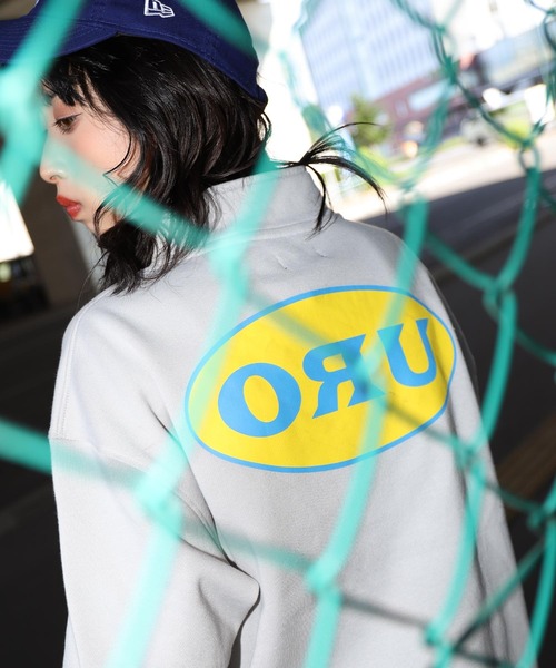 ZIP FIVE(ジップファイブ)の「【ZIP FIVE】【ORU】ワンポイントロゴ ビッグシルエットハーフジップスウェット(スウェット・レディース・ブラック/ネイビー/ブラウン/アイボリー/杢グレー・MEDIUM/LARGE/X-LARGE)」の13枚目の写真