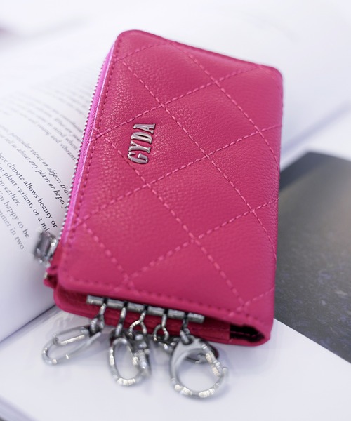 gyda キーケース　キルティング　ピンク GYDA（ジェイダ）の「GYDA (ジェイダ) キーケース キルティング