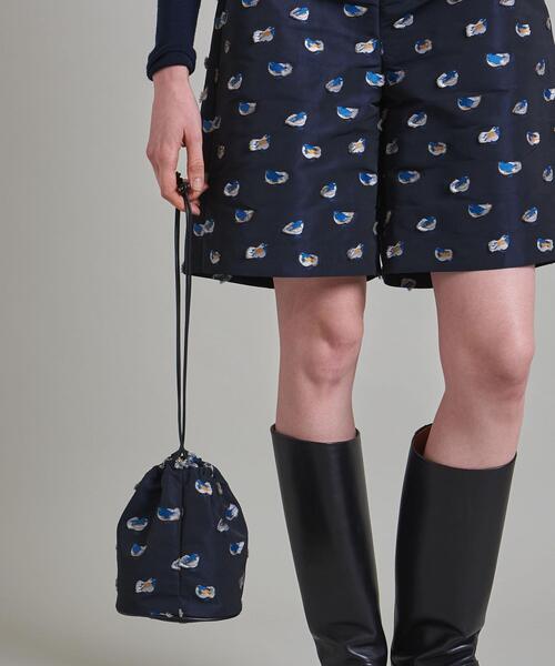 LOEFF ルリビタキ ジャカード テーパード クロップドパンツ LOEFF（ロエフ）の「＜LOEFF＞ルリビタキ ジャカード 巾着バッグ