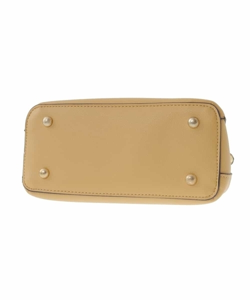 OFUON le MK（オフオンルエムケー）の「【2WAY】フェイクレザーコンパクトハンドバッグ（ハンドバッグ・レディース・イエロー/サンドベージュ/アイボリー・38）」の6枚目の写真