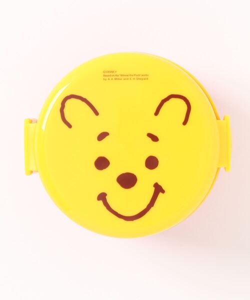 Disney（ディズニー）の「(SK)【Disney】丸型 ランチボックス 2段 フォーク付き[500ml]（お弁当箱・キッズ・ホワイト×ブラック/イエロー・ONE SIZE）」の11枚目の写真
