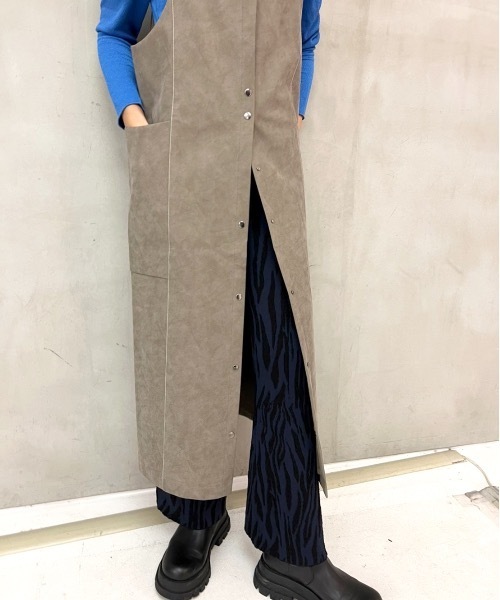 led.tokyo（レッドトウキョウ）の「【led.tokyo】2WAYフェイクレザーワンピース（ワンピース・レディース・ブラック/ベージュ・FREE）」の19枚目の写真