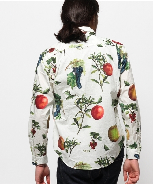 EDIFICE（エディフィス）の「◇フルーツプリントシャツ（シャツ/ブラウス・メンズ・ホワイト/ホワイト系その他・44/48/46）」の5枚目の写真
