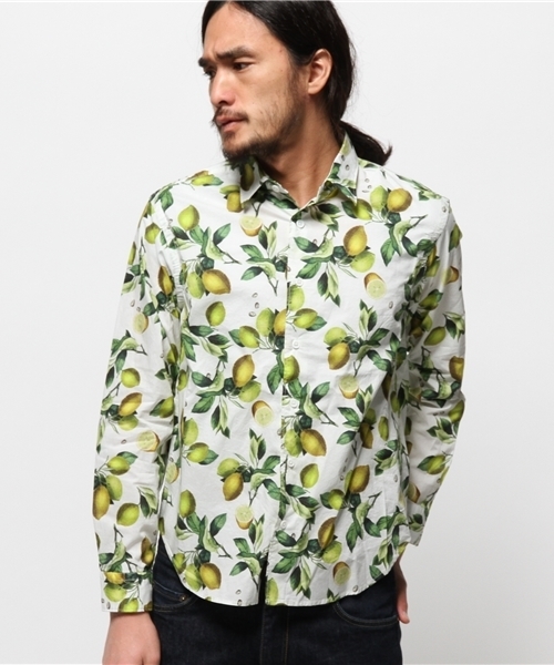 EDIFICE（エディフィス）の「◇フルーツプリントシャツ（シャツ/ブラウス・メンズ・ホワイト/ホワイト系その他・44/48/46）」の11枚目の写真