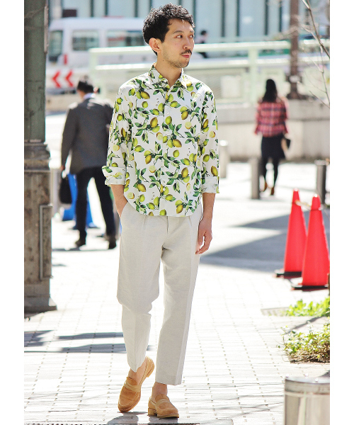 EDIFICE（エディフィス）の「◇フルーツプリントシャツ（シャツ/ブラウス・メンズ・ホワイト/ホワイト系その他・44/48/46）」の12枚目の写真