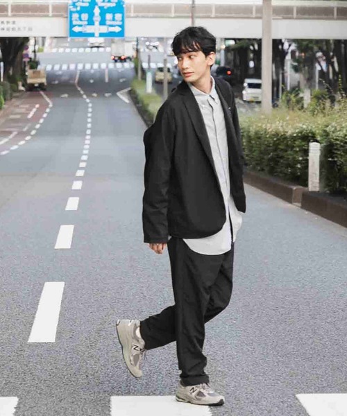 AMERICAN RAG CIE（アメリカンラグシー）の「ナイロンタッサーリラックスジャケット（テーラードジャケット・メンズ・ベージュ/ブラック・M/L）」の19枚目の写真