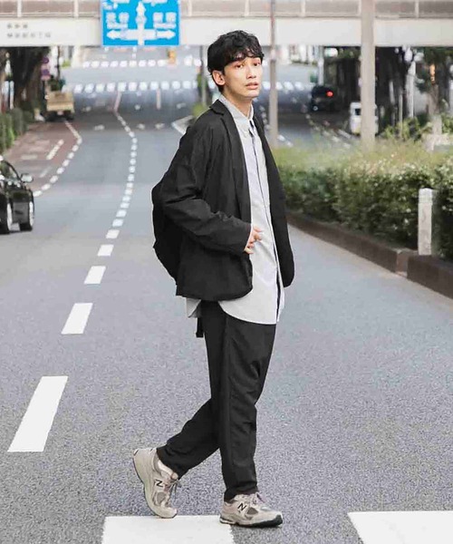 AMERICAN RAG CIE（アメリカンラグシー）の「ナイロンタッサーリラックスジャケット（テーラードジャケット・メンズ・ベージュ/ブラック・M/L）」の20枚目の写真