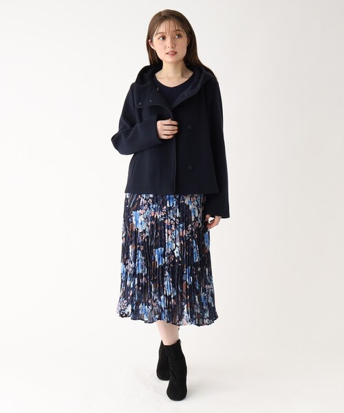 index（インデックス）の「◆カットメルトンショートコート【WEB限定サイズ】（その他アウター・レディース・ライトブルー/ネイビー/ナチュラル・40/38/36/42）」の13枚目の写真