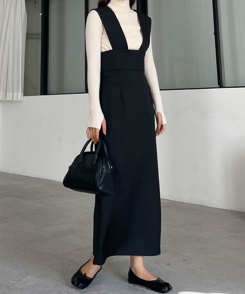 Louere（ルエレ）の「薄手ワイドショルダースカート（スカート・レディース・グレイッシュベージュ/ブラック/ブラウン/アイボリー/ベージュ・SMALL/MEDIUM/LARGE/X-LARGE）」の19枚目の写真