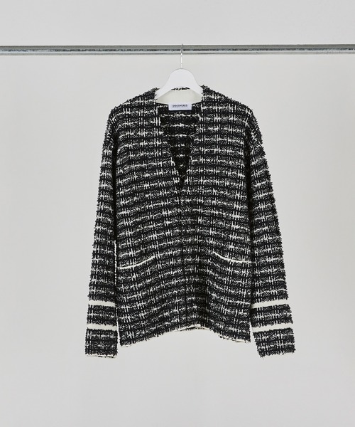 トップス DISCOVERED COCO TWEED KNIT CARDIGAN JKT DISCOVERED（ディスカバード）の「DISCOVERED ディスカバード / TWEED