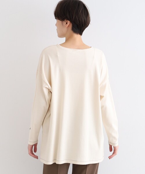 INDIVI（インディヴィ）の「【LIFE】オーガニックチュニックトップス（Tシャツ/カットソー・レディース・ナチュラル・38/12）」の5枚目の写真