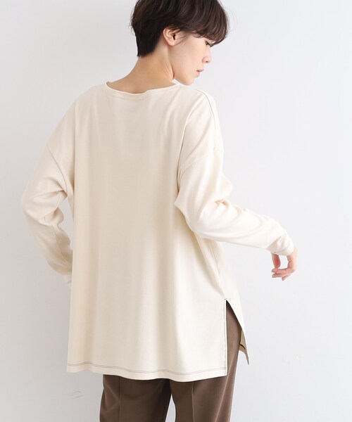 INDIVI（インディヴィ）の「【LIFE】オーガニックチュニックトップス（Tシャツ/カットソー・レディース・ナチュラル・38/12）」の9枚目の写真