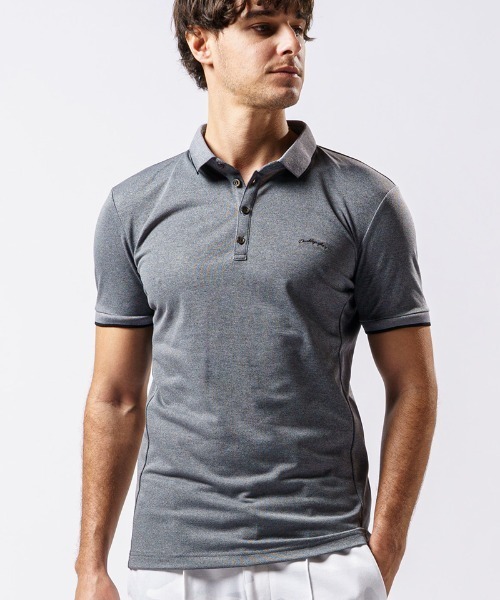 wjk（ダヴルジェイケイ）の「mhs1875- embroidery line polo ポロシャツ（ポロシャツ・メンズ・ネイビー/グレー/ブラック/ホワイト・L/S/XL/M）」の3枚目の写真