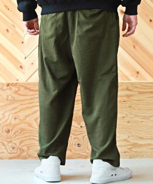 LUXSTYLE(ラグスタイル)の「ポリトロワイドイージーパンツ(その他パンツ・メンズ・ネイビー/ブラック/カーキ・L/M)」の4枚目の写真