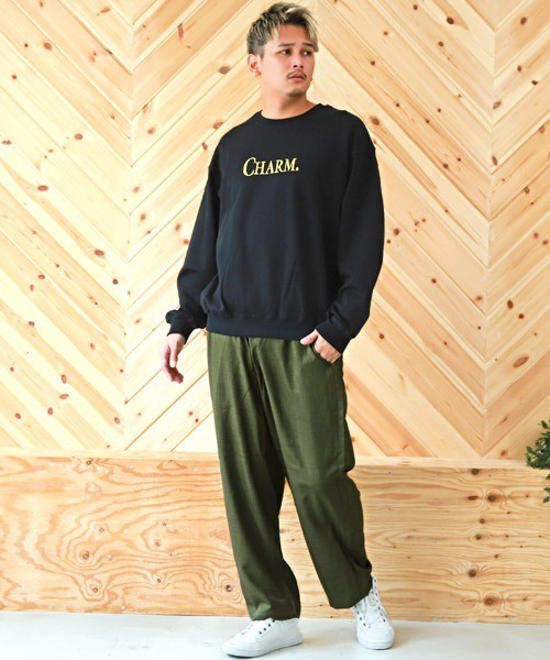 LUXSTYLE(ラグスタイル)の「ポリトロワイドイージーパンツ(その他パンツ・メンズ・ネイビー/ブラック/カーキ・L/M)」の6枚目の写真