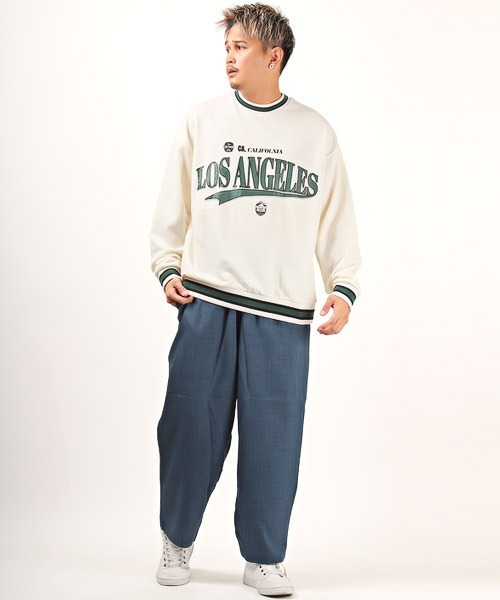 LUXSTYLE(ラグスタイル)の「ポリトロワイドイージーパンツ(その他パンツ・メンズ・ネイビー/ブラック/カーキ・L/M)」の7枚目の写真