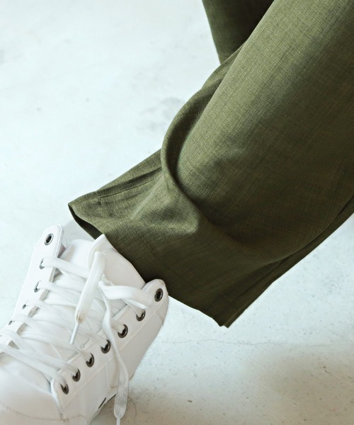 LUXSTYLE(ラグスタイル)の「ポリトロワイドイージーパンツ(その他パンツ・メンズ・ネイビー/ブラック/カーキ・L/M)」の13枚目の写真