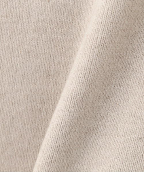 N.(N. Natural Beauty Basic)(エヌエヌナチュラルビューティーベーシック)の「◆フリルネック総針ニット(ニット/セーター・レディース・ライトグレー/ブラック/グリーン・MEDIUM)」の18枚目の写真
