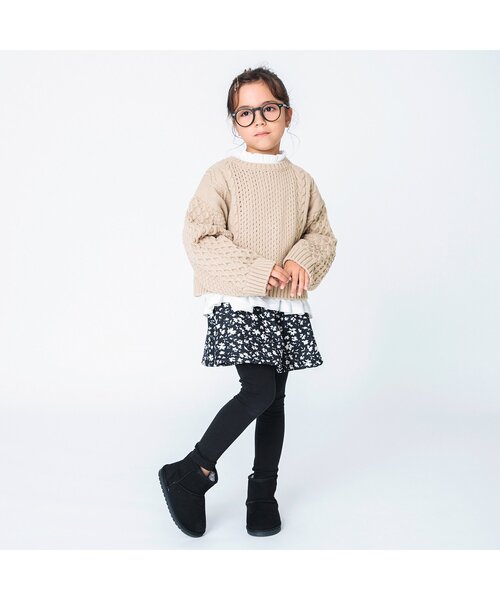 BREEZE（ブリーズ）の「2Pセット レイヤードニット（ニット/セーター・キッズ・ブルー/ベージュ/ピンク・140/120/100/90）」の4枚目の写真