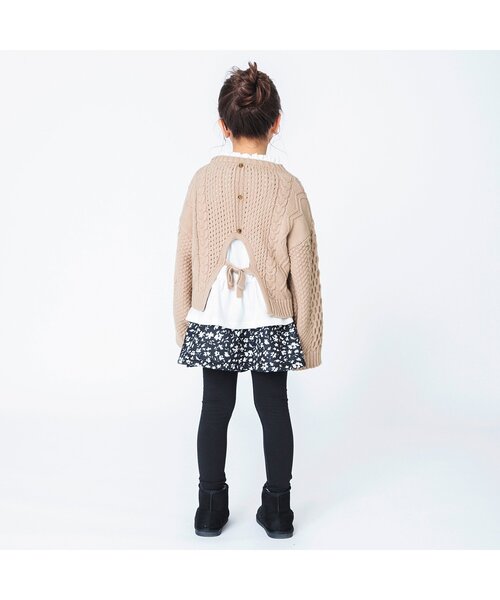 BREEZE（ブリーズ）の「2Pセット レイヤードニット（ニット/セーター・キッズ・ブルー/ベージュ/ピンク・140/120/100/90）」の5枚目の写真