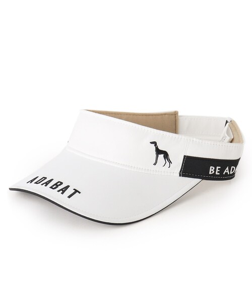 adabat（アダバット）の「◆メッセージロゴデザイン サンバイザー（サンバイザー・メンズ・ホワイト/ピンク系その他/ブラック・00）」の2枚目の写真