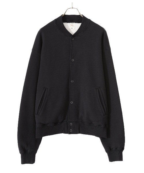 GOLD（ゴールド）の「東洋エンタープライズ GOLD / ゴールド：SUVIN COTTON SWEAT SNAP JACKET：22B-GL69020[MUS]（ブルゾン・メンズ・ブラック・XL/L/M）」の4枚目の写真