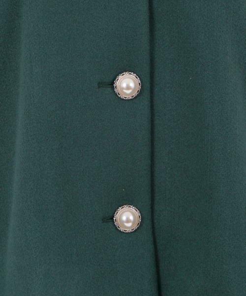 axes femme POETIQUE（アクシーズファムポエティック）の「ベルスリーブショートコート（その他アウター・レディース・ブラック/キナリ/グリーン・MEDIUM）」の18枚目の写真