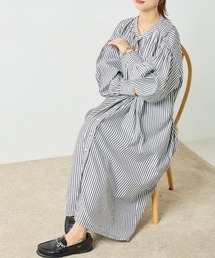 OMNES | TCボリュームギャザーシャツワンピース(ワンピース)